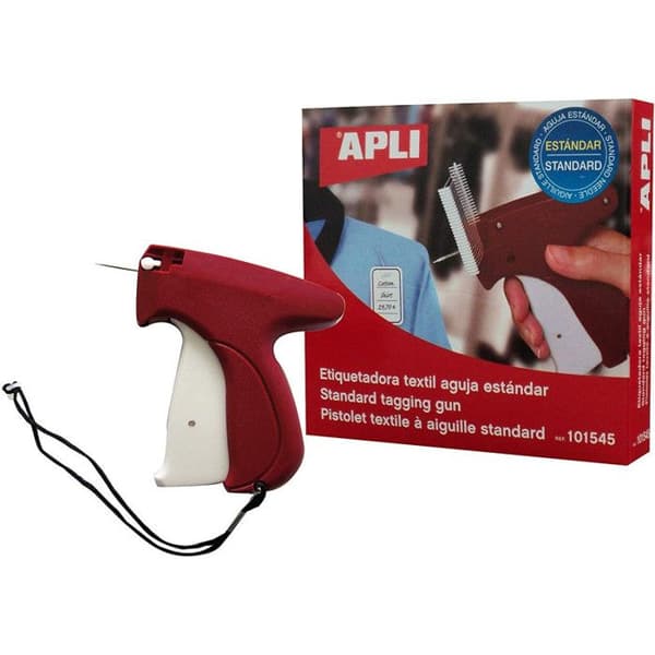 Textilprislapp pistol - agipa - Standard - Röd/Vit - Trådlös - Nål 2,0 mm
