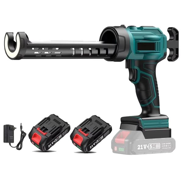 Trådløs elektrisk limpistol, 18V, anti-drypp funktion, 4 hastighedsindstillinger,Med 2XBatteri