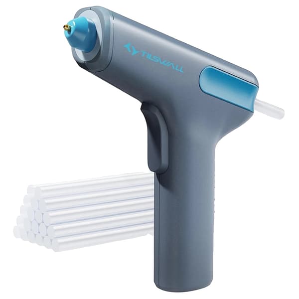 Tilswall Hot Glue Gun, Trådløs Design, Hurtig Opvarmningstid,W102