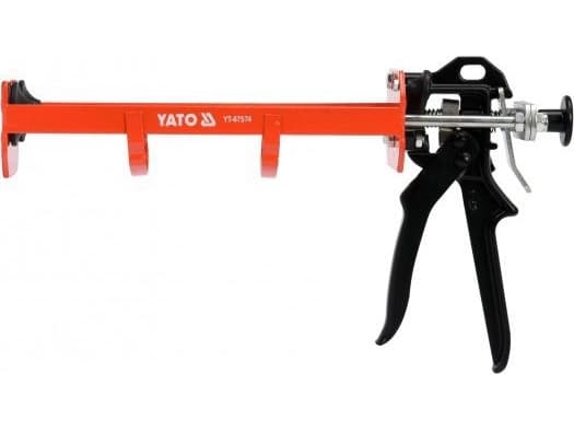 Yato YT-67574, Patruunallinen massapuristin, Musta, Oranssi, Hopea, Terästä, Alumiini, 800 ml, 1 kpl