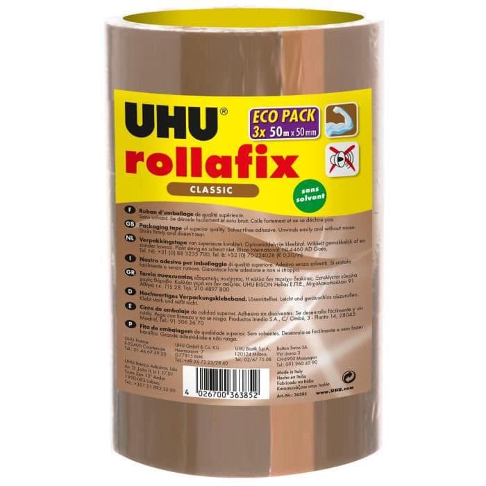 UHU ROLLAFIX RUSKEA KÄÄNTÖTEIPPI 3 x 50m
