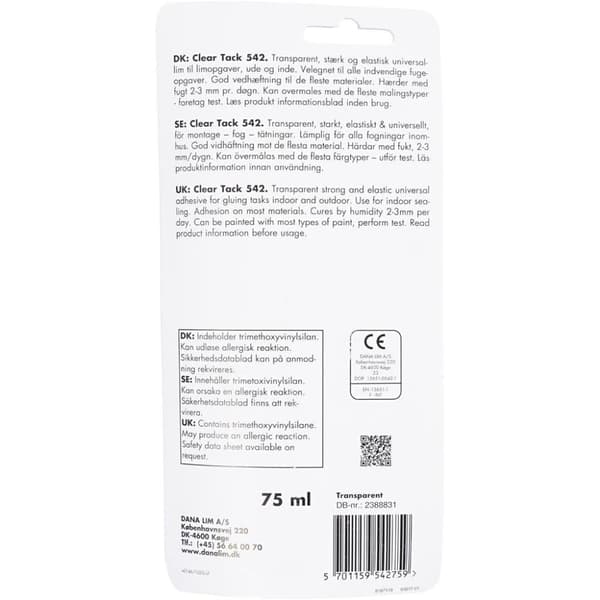 Dana Lim - Clear Tack 542 - Montagelim - 75 ml