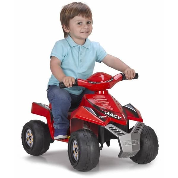 FEBER - Quad Racy Red - Elfordon för barn 6 volt