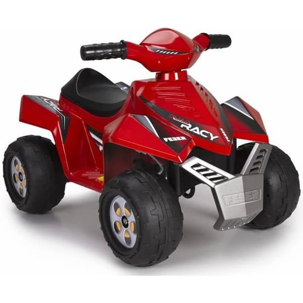 FEBER - Quad Racy Red - Elfordon för barn 6 volt