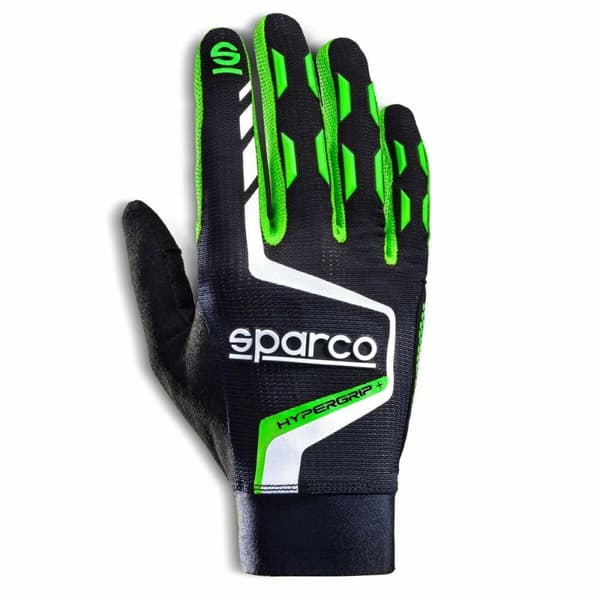 Hanskat Sparco HYPERGRIP+ Musta/Vihreä 11