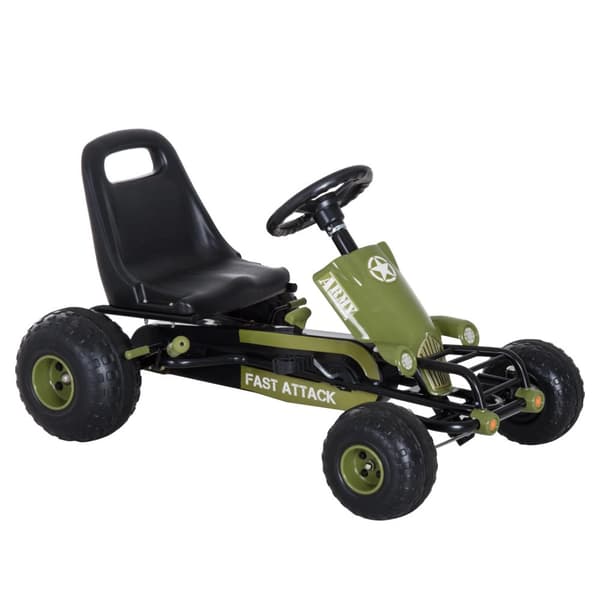 Go Kart, Kør På, Fire Hjul, Unisex,Grøn