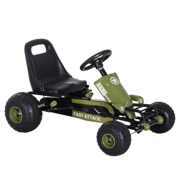 Go Kart, Kør På, Fire Hjul, Unisex,Grøn