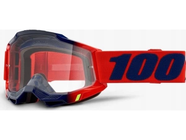 100% Goggles 100% ACCURI 2 WATERLOO (Transparent Glass Anti-Fog, LT 88% -92%) (NEW)