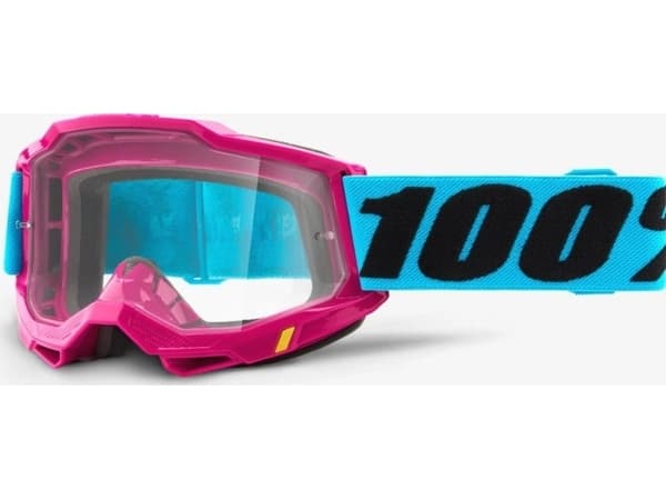 100% Goggles 100% ACCURI 2 LEFLEUR (Transparent Glass Anti-Fog, LT 88% -92%) (NEW)