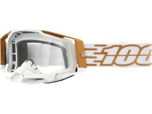 100% Goggles 100% RACECRAFT 2 MAYFAIR (Transparent Glass Anti-Fog, LT 88% -92% + 10 Skidding) (NEW)