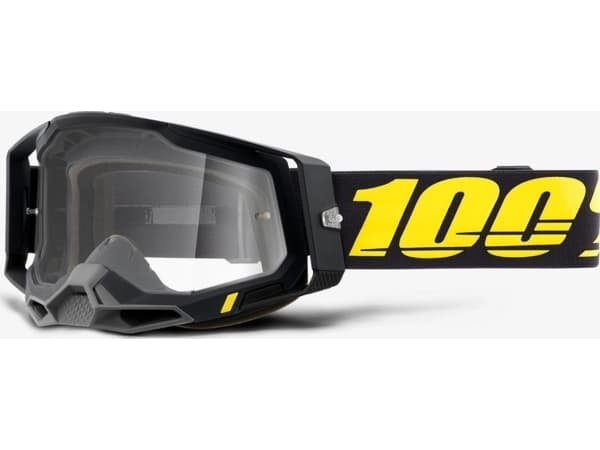 100% Goggles 100% RACECRAFT 2 ARBIS (Transparent Glass Anti-Fog, LT 88% -92% + 10 Skidding) (NEW)
