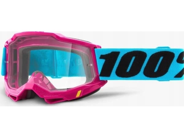 100% Suojalasit 100% ACCURI 2 DENVER (läpinäkyvä huurtumaton linssi, LT 88%-92%) (UUSI) (Uusi)