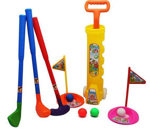 MINIGOLF SÆT TIL BØRN 1164 MADEJ SPILLER GOLF