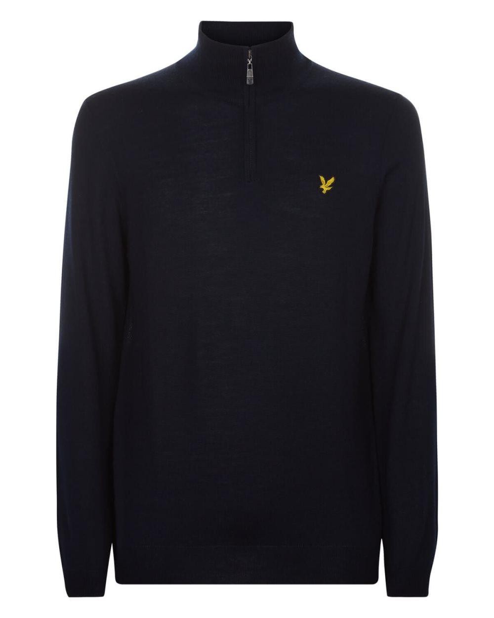 Lyle & Scott Golftröja 1/4 Zip Marin