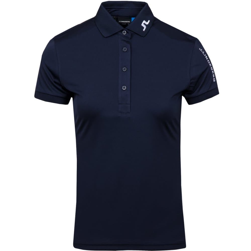 J Lindeberg Golf W Tour Tech TX Jersey Navy