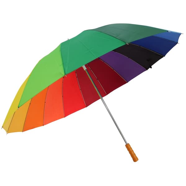 Drizzles Voksne Unisex regnbue golfparaply for voksne