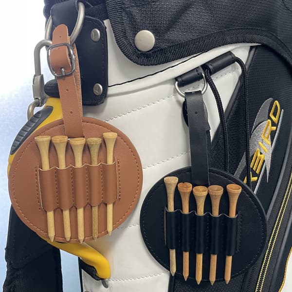 INF PU-nahkainen golf-paidan pidike, jossa 5 aukkoa golfkassille