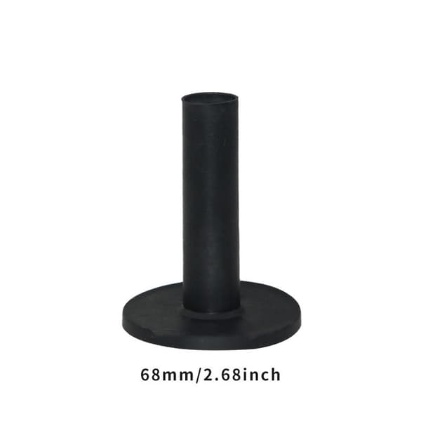 INF Gummi golf tees til driving range 3 størrelser 58/68/85 mm 3-pak Sort