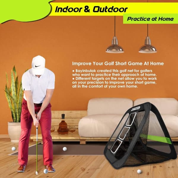 INF Bærbart golfnett for trening 0