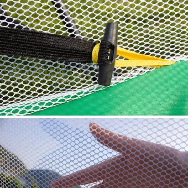 Golfnät för chippning med slagmatta, träningsbollar och peg 0