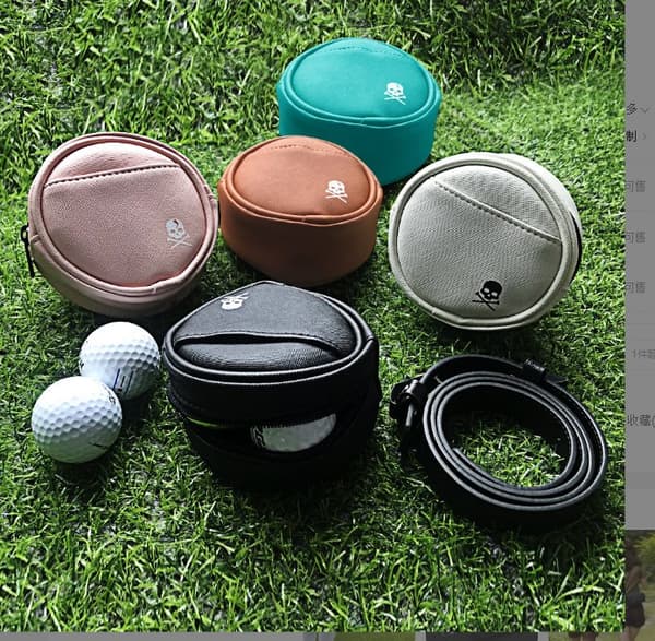 INF Golf Bältesväska för 4 Bollar Svart