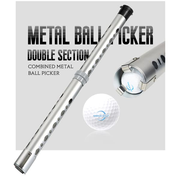 INF Golfbold retrieverværktøj Letvægts teleskopisk boldvælger i aluminium