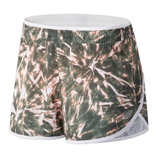 New Balance Printed Accelerate shorts för kvinnor - grön/vit - M