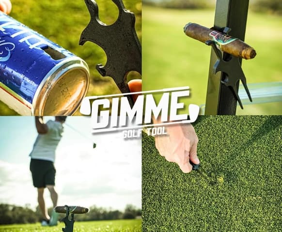 Golf Multi-Tool Cigar Holder Udendørs Plæne Reparation Værktøj 3 Pack
