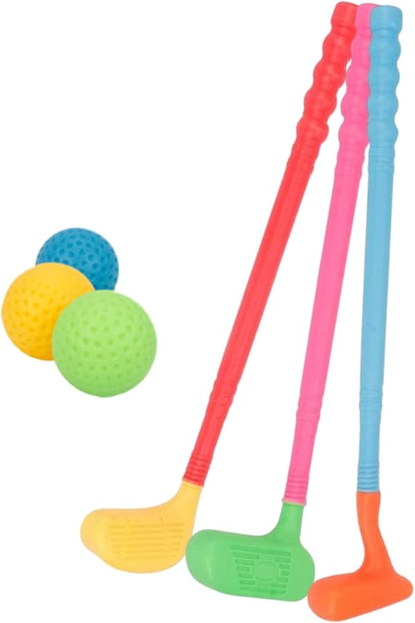 Yleinen lasten golfsetti, taaperoiden golfsetti, taaperoiden golflelusetti, kannettava ulkoilulelu takapihan harjoitteluun, perhepeliin