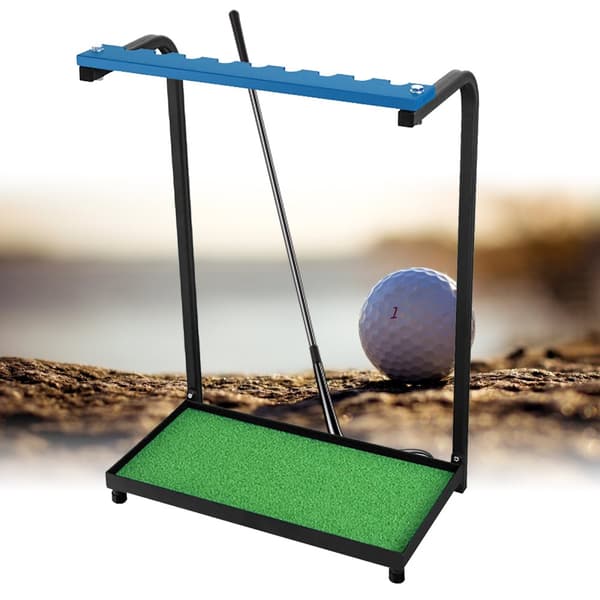 Golfklub Displaystand, 9-Huls Opbevaring, Robust Jernbase