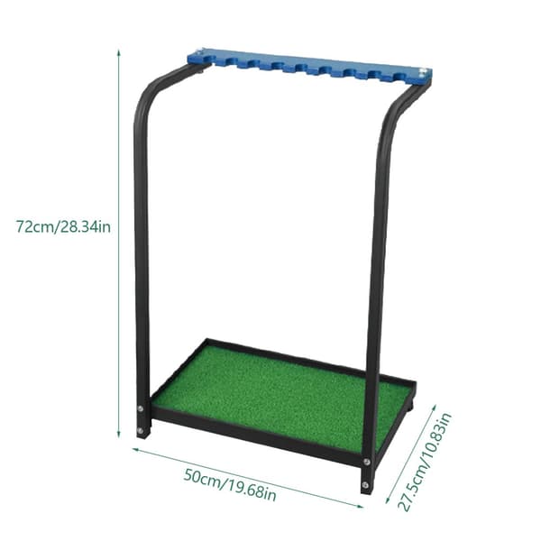 Golfklub Displaystand, 9-Huls Opbevaring, Robust Jernbase