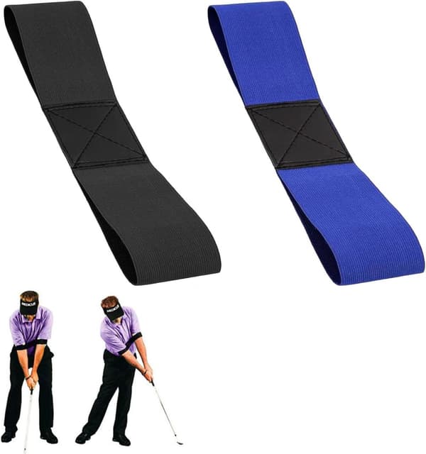 2 kpl käsivarsien korjausremmejä golfiin, lyöntiharjoittelun apuväline, ryhdin korjaus, käsivarsien korjausremmit (musta ja sininen)