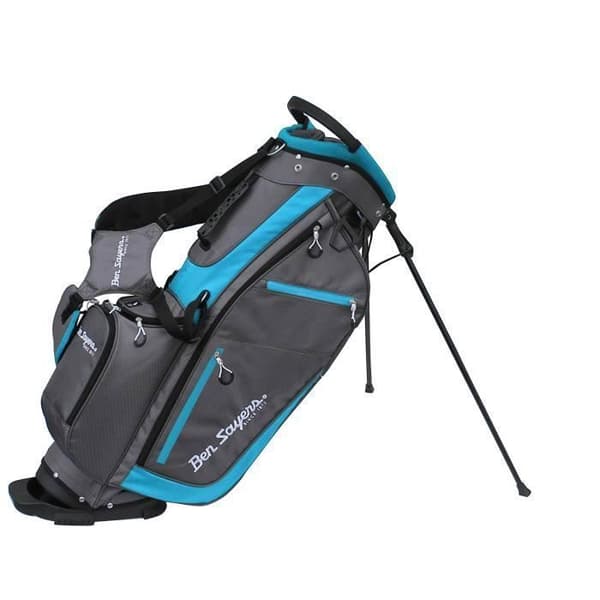 Ben Sayers unisex XF Lite-väska med stativ, grå/blå, 21,5 cm - G6460