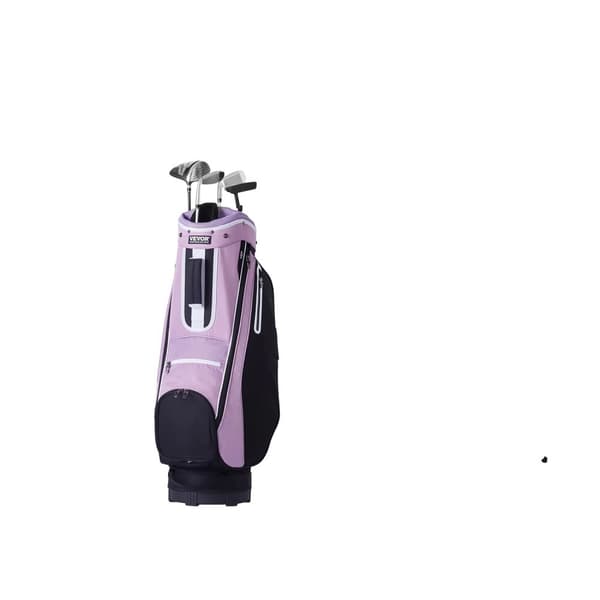 Golfvagnsbag, 14-facksorganisatör, hållbart nylonmaterial,Lila