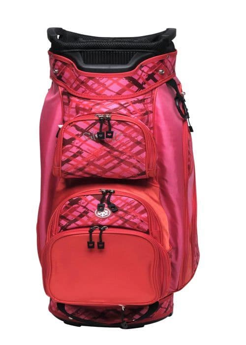 Golfväska Glove it - Gb417 - Lätt Golfväska för Kvinna, 2,7 kg, 15-vägs separator, 9 fickor Hibiscus, Cart Bag