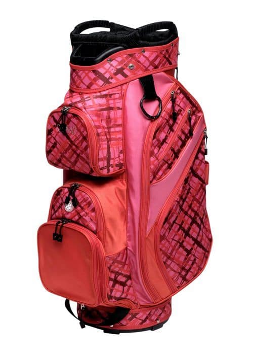 Golfväska Glove it - Gb417 - Lätt Golfväska för Kvinna, 2,7 kg, 15-vägs separator, 9 fickor Hibiscus, Cart Bag