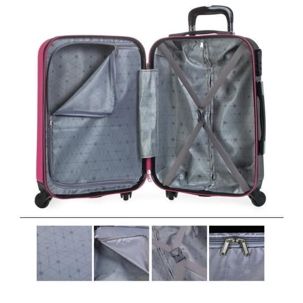 Vagn 50Cm Itaca Tiber Färg Fuchsia-antracit