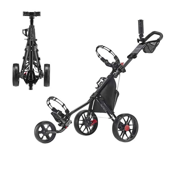 Caddytek Golf Cart - CP-115-3BLK - CaddyLite 3-Wheel Golf Cart 11.5 V3 - Lätt, lätt att fälla ihop