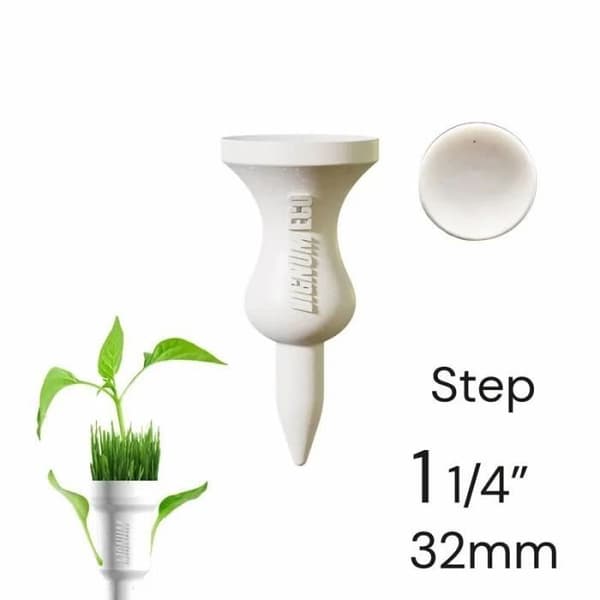 Set med 12 Lignum Nxt Step Ecoline golft-shirts - vit - 32mm
