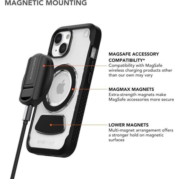 Coque magnetisk ROKFORM för iPhone 15 Clear Eagle 3