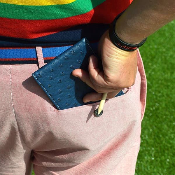 På par - OS/NYG004 - Premium Golf Scorecard-fodral med obegränsad nedladdning av spelspårare