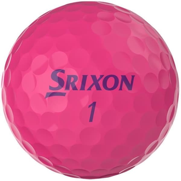 Golfbollar - Srixon - Soft Feel Damer - Rosa färg - Förbättrad distans - Oöverträffad mjukhet