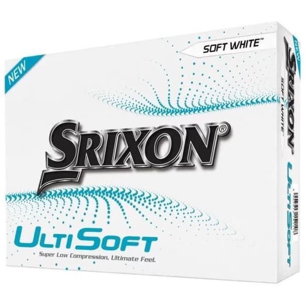 Golfbollar - Srixon - Ultisoft - 12 stycken - Vita - Optimal mjukhet och känsla