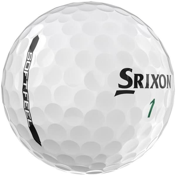 Kartong med 12 Srixon Soft Feel Golfbollar Vit Nyhet