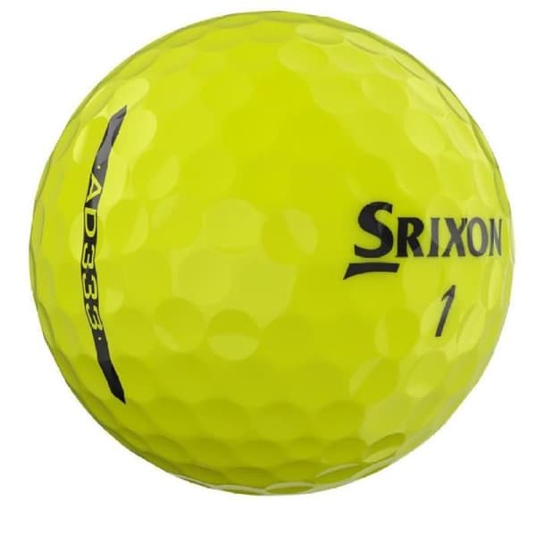 Kartong med 12 Srixon AD333 gula golfbollar Nytt