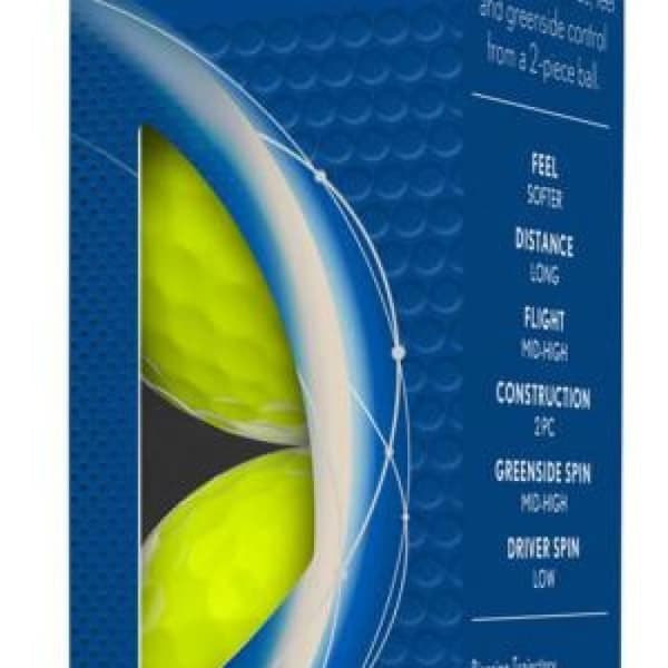 Kartong med 12 Srixon AD333 gula golfbollar Nytt