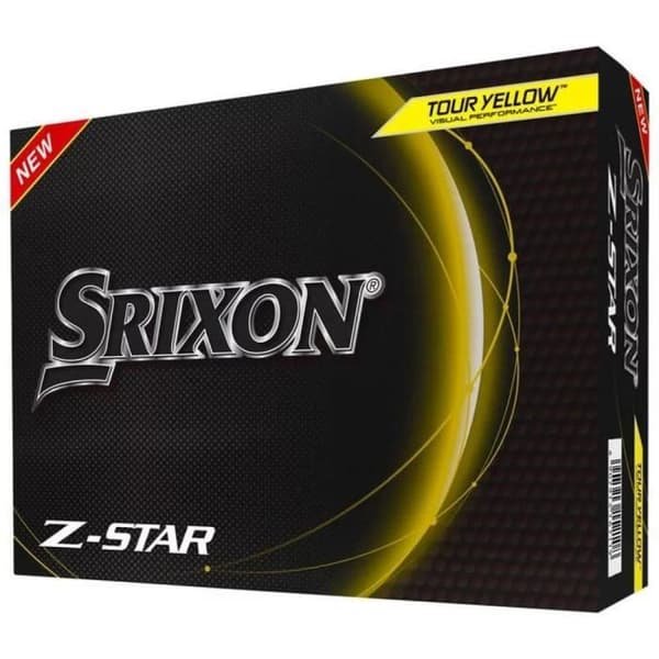 Låda med 12 stycken Srixon Z-Star Golfbollar Gula