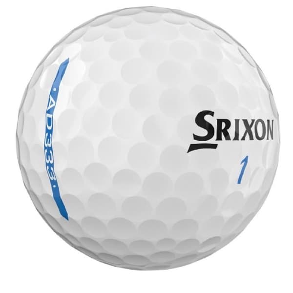Förpackning med 12 Srixon AD333 vita golfbollar ny