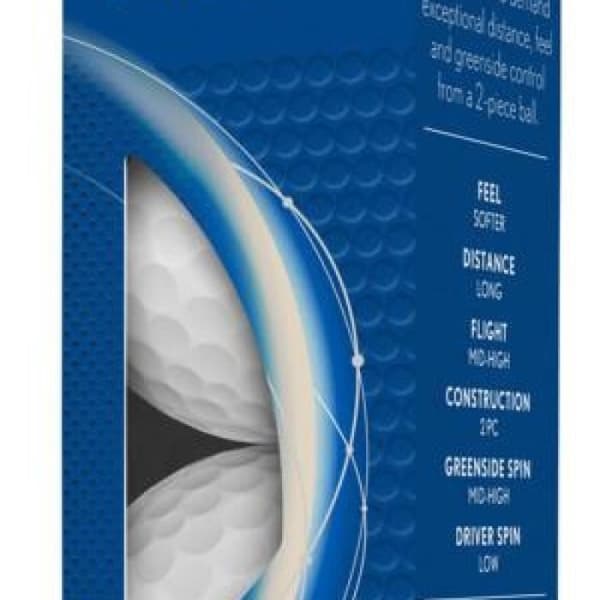 Förpackning med 12 Srixon AD333 vita golfbollar ny
