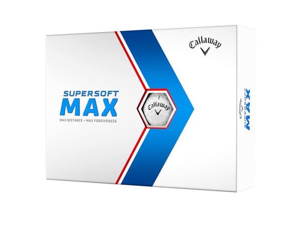 Callaway golfboll - 642976012 - Supersoft Max golfbollar 12B PK (Version 2023, Vit)